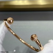 Piaget Possession Open Bangle Bracelet Rose Gold With Diamonds