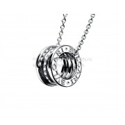 B.zero1 White Gold with Pave Diamond Pendant