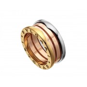 B.zero1 3-Band Beautiful Mistake Ring in Rose White and Yellow Gold