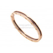 B.zero1 Bangle Bracelet in Rose Gold and Grey Cermet