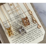B.zero1 Design Legend 4-Band Necklace in Rose Gold Set with Pave Diamonds