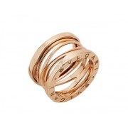 B.zero1 Design Legend Geometric Design 4-Band Ring in Rose Gold