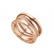 B.zero1 Design Legend Ring in Rose Gold Set With Pave Diamonds