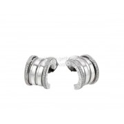 B.zero1 Earrings in White Gold and Pave Diamonds