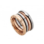 B.zero1 Labyrinth Ring in Rose and White Gold