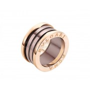 B.zero1 ROMA 4-Band Ring Rose Gold with Bronze Ceramic