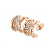B.zero1 Rose Gold and Pave Diamond Earrings