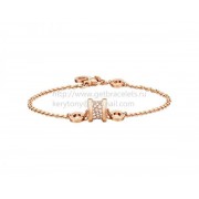 B.zero1 Soft Bracelet in Rose Gold with Pave Diamonds