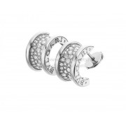 B.zero1 White Gold and Pave Diamond Earrings