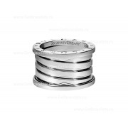 2020 New B.zero1 XXth Anniversary 5-Band Ring in 18kt White Gold