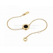 Bracelet in Yellow Gold with Onyx