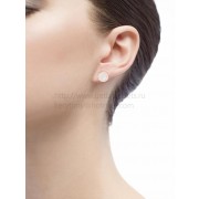 MAKE YOUR PAIR Rose Gold Single Earrings Set with Mother-of-Pearl