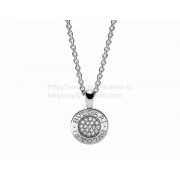 Cheap Pendant with White Gold Chain with Pave Diamonds
