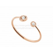 Cheap Rose Gold Flip Bracelet Set with Mother of Pearl and Carnelian Elements
