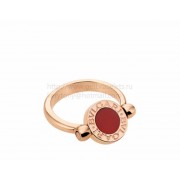 Cheap Rose Gold Flip Ring Set with Mother-of-Pearl and Carnelian Elements