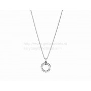 White Gold Pendant with Diamond and Chain