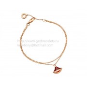 DIVAS Dream Bracelet Rose Gold with Carnelian