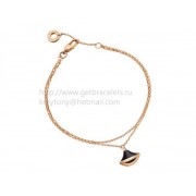 DIVAS Dream Bracelet Rose Gold with Onyx