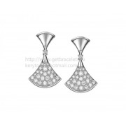 DIVAS Dream Earrings White Gold with Pave Diamonds