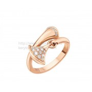 DIVAS Dream Ring Rose Gold with Pave Diamonds