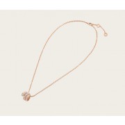 Serpenti Viper Pendant Necklace in 18K Rose Gold set with Pave Diamonds