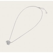 Serpenti Viper Pendant Necklace in 18K White Gold set with Pave Diamonds
