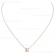 Replica C DE Cartier Necklace Rose Gold with Pearl B7059000