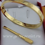 Replica Cartier Yellow Gold Love Bracelet For Men and Women B6035516 (New Version C Prevent Screws Fall Out)