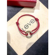 Replica Trinity de Cartier Bracelet 18k gold diamond Red Cotton