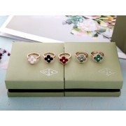 Replica Van Cleef Arpels Magic Alhambra Ring Wiht Mother-of-Pearl and Diamonds