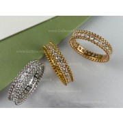 Replica Van Cleef Arpels Perlee 1 Row Diamonds Rings