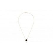 Replica Van Cleef Arpels Pure Alhambra Pendant Yellow Gold With Onyx