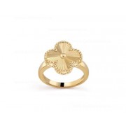 Replica Van Cleef Arpels Vintage Alhambra Ring Yellow Gold