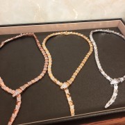 Serpenti Necklace with Full Pave Diamonds Rose Gold/White Gold/Yellow Gold
