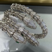 Serpenti Small Full Diamonds Bracelet White Gold