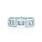 New Tiffany Atlas Band With Three Crystals Individual Style For Gift Dubai Price GRP07933