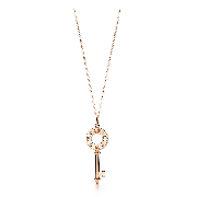 Tiffany Atlas Pierced Key Inlaid Crystals Pendant Necklace Hot Selling Jewellery Online GRP09023