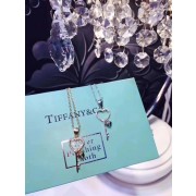Couple Style Tiffany Keys Heart Key Crystals Pendant Necklace Lowest Price