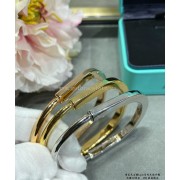 Tiffany Lock Bangle in White Gold/Rose Gold/Yellow Gold/Yellow Gold