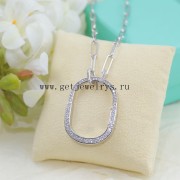 Tiffany Lock Pendant With Pave Diamonds in Rose Gold/Yellow Gold/White Gold