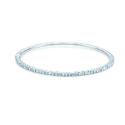 Tiffany Metro Hinged Bangle Sterling Silver Diamonds Jewelry Online Shop