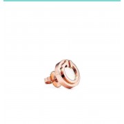 Copy Tiffany Tiffany T White Mother Of Pearl 18K Rose Gold Circle Earrings Button Stud Earrings