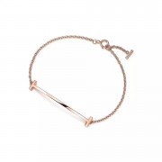 Tiffany T Sterling Silver Smile Bracelet Modern Party Style Lady Jewelry
