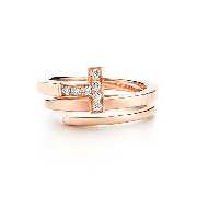 Tiffany T Sterling Silver Wrap Ring Round Diamonds Promotion Replica GRP08870