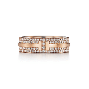 Tiffany T Two Diamonds Ring In Sterling Silver High-quality GRP09011/GRP09012/GRP09010