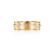 Tiffany T Two Ring Sterling Silver Unique Band Sale Party Style Lady Jewelry GRP09007/GRP09008