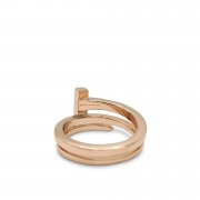 Tiffany Unique Model Tiffany T Rose Gold Square Wrap Ring Luxury Replicated