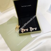 Luxury Replicated Van Cleef Arpels Frivole Between the Finger Ring Yellow Gold/White Gold/Rose Gold With Diamond