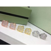 Van Cleef & Arpels Magic Alhambra Earrings With Pave Diamond 3 Colors