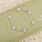 Van Cleef Arpels Sweet Alhambra Bracelet 6 Motifs Rose Gold With Pave Diamonds